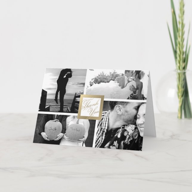 El falso oro le agradece tarjeta de la foto de la (Anverso)