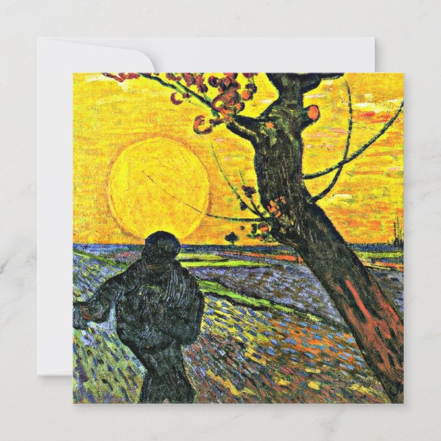 El famoso cuadro de Van Gogh, The Sower (Anverso)