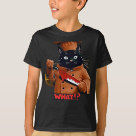 El Famoso Gato Del Chef "¿Qué?" Camiseta para niño