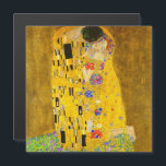 El famoso imán de pintura de Gustav Klimt, The Kis<br><div class="desc">El famoso imán de pintura The Kiss de Gustav Klimt. Famoso cuadro de Gustav Klimt.</div>