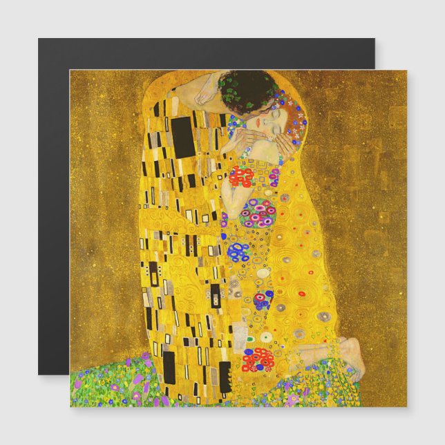El famoso imán de pintura de Gustav Klimt, The Kis (Anverso/Reverso)