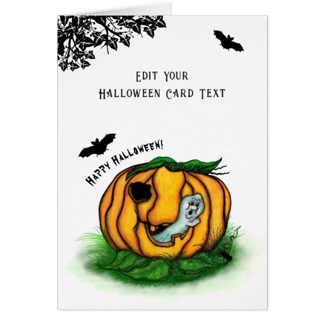 El fantasma de Halloween , Bat , Ghost y Spider (Frente)