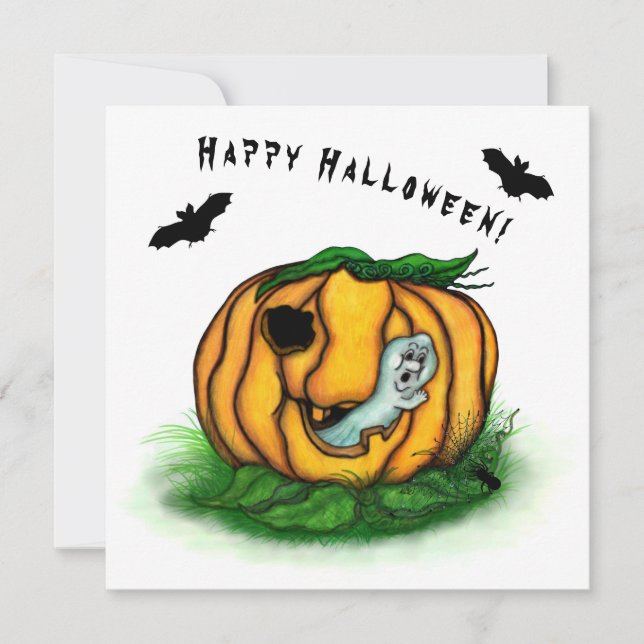 El fantasma de Halloween , Bat , Ghost y Spider (Anverso)