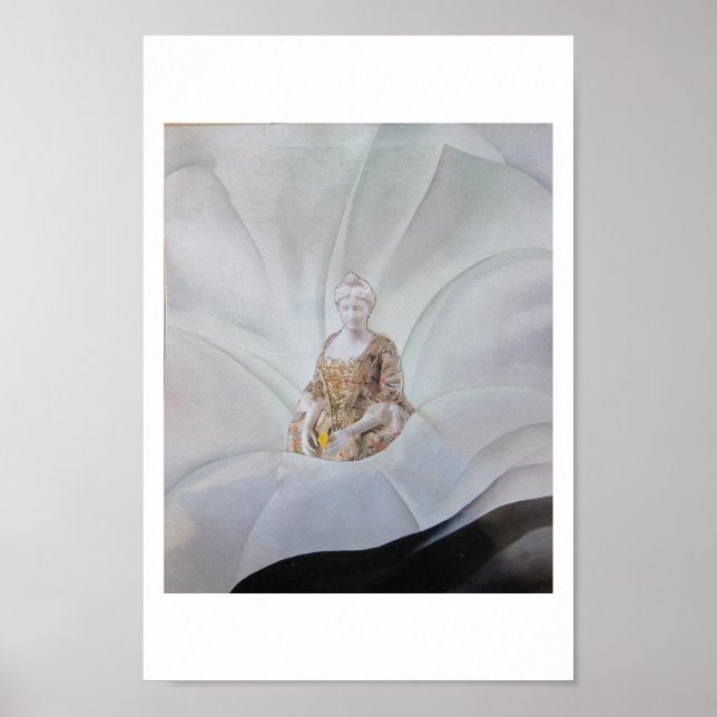 El fantasma de la flor - arte de collage (Frente)
