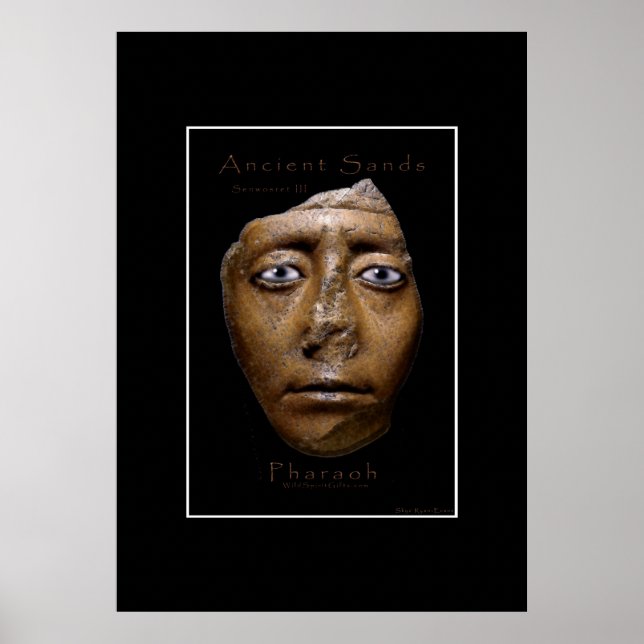 El faraón egipcio Poster de arte facial (Frente)