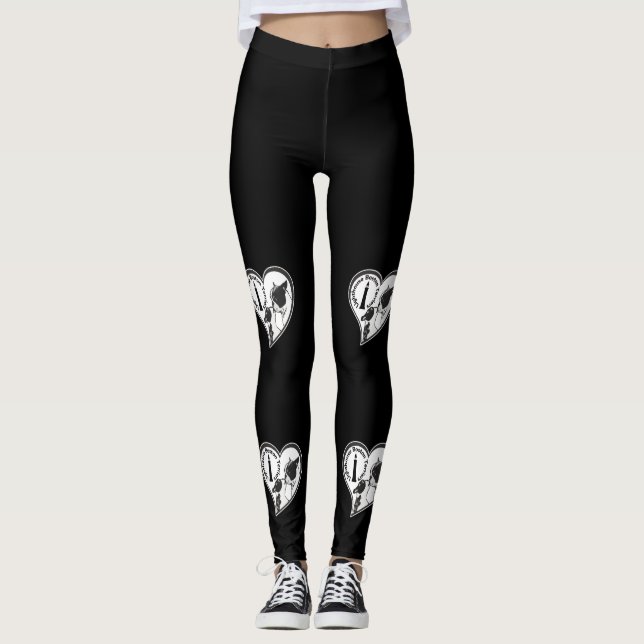El faro de Boston Terriers Leggings (Anverso)