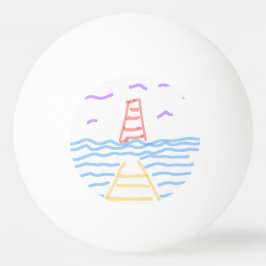 El Faro Rojo y la bola de Pier Ping Pong