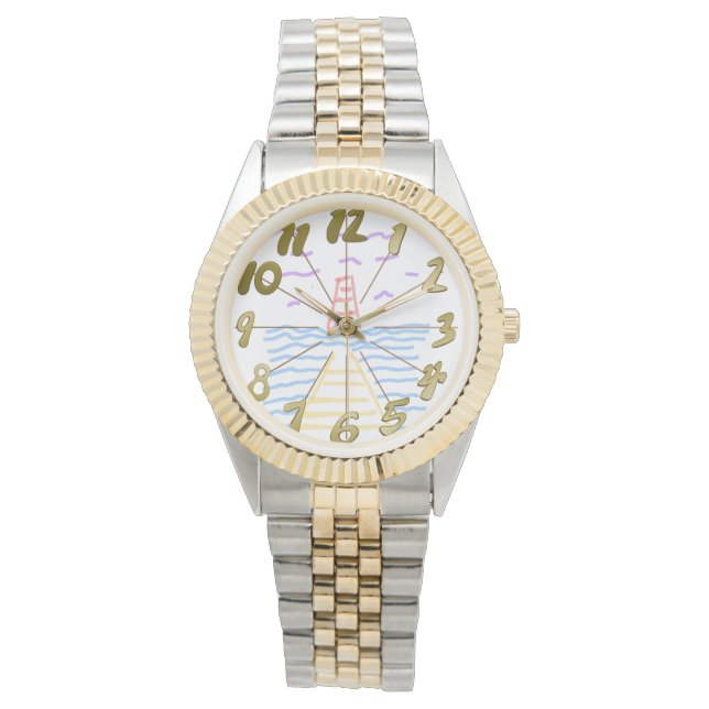 El faro y el reloj de pulsera (Anverso)