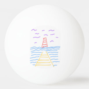 El faro y la bola de ping-pong pier picnic
