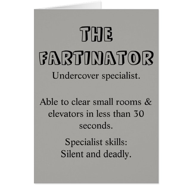 El Fartinator Feliz Día del Padre (Frente)