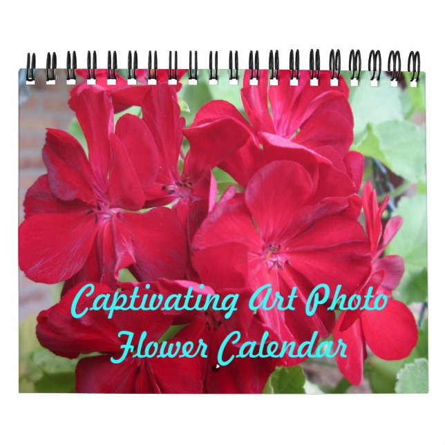 El fascinante calendario de flores fotográficas de (Tapa)