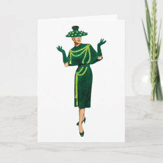 El fashionista de la diva sea usted tarjeta