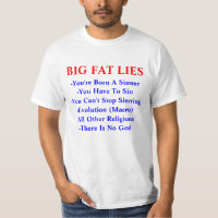 El FAT GRANDE MIENTE camiseta de la predicación