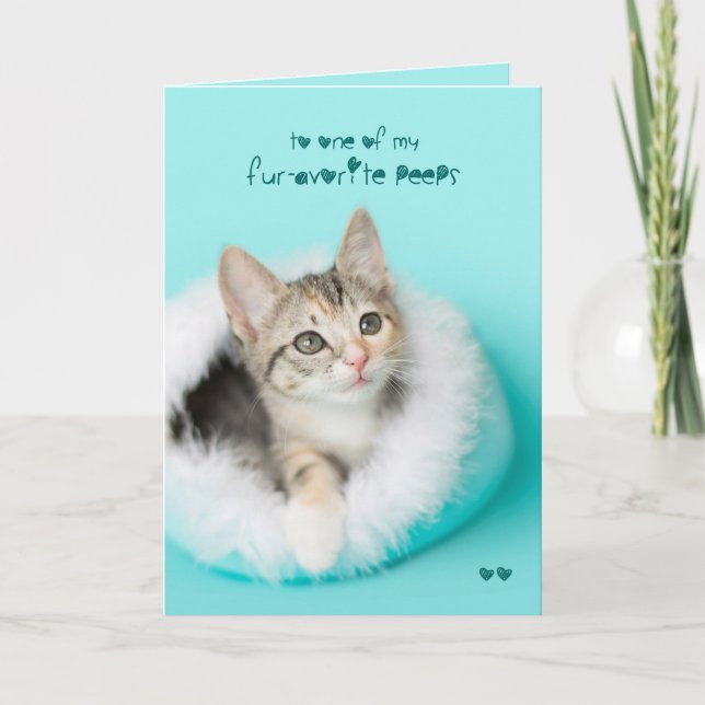 El favorito mira furtivamente tarjeta de pascua (Anverso)
