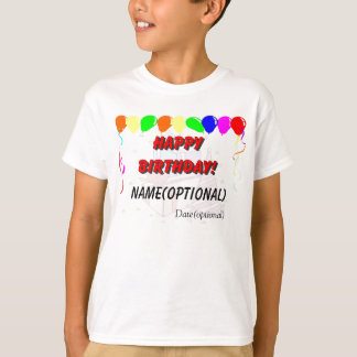 El feliz cumpleaños embroma las camisetas