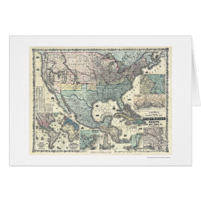 El ferrocarril y los militares trazan los E.E.U.U. (Anverso (Horizontal))