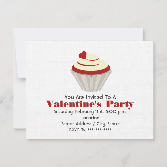 El fiesta de la tarjeta del día de San Valentín - (Anverso)