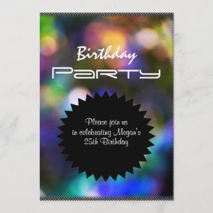 El fiesta enciende la invitación de la fiesta de