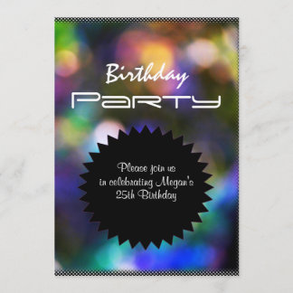 El fiesta enciende la invitación de la fiesta de