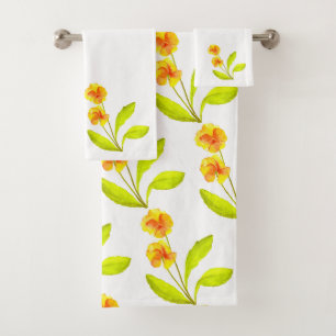 "El Fiesta Pansy" en el kit de toallas de baño (IV