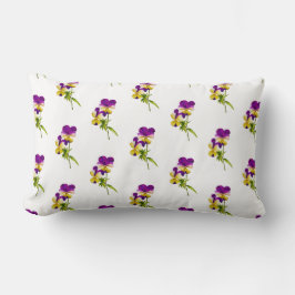 "El Fiesta Pansy" en una almohada lumbar (I)