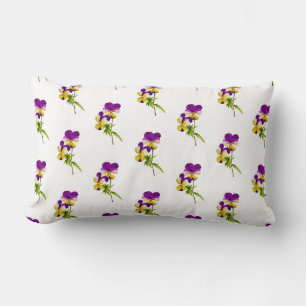 "El Fiesta Pansy" en una almohada lumbar (I)