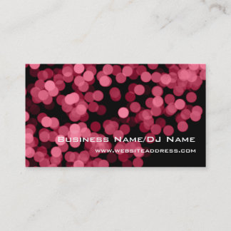 El fiesta rosado enciende (música o DJ) tarjetas