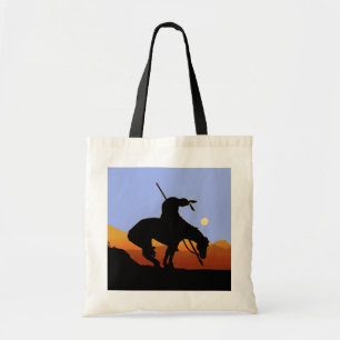 El fin de la bolsa de la silueta de la senda