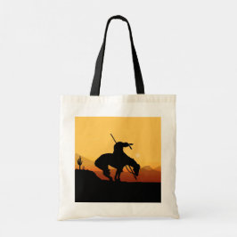 El fin de la bolsa de la silueta de la senda