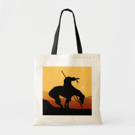 El fin de la bolsa de la silueta de la senda