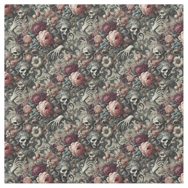 El fin de la madera - tela gótica densa (De cerca)