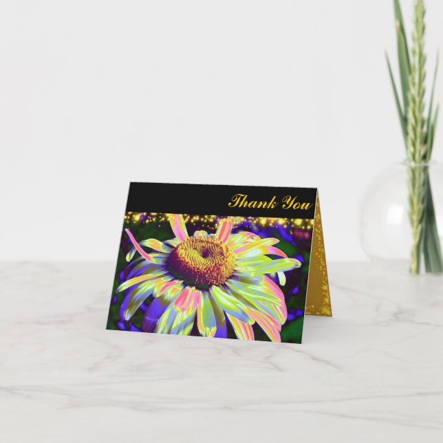 El flower power le agradece las tarjetas (Anverso)