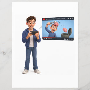 El folleto creador de videos animados divertidos d
