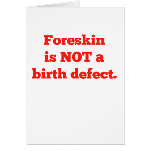 El Foreskin no es un defecto de nacimiento - rojo