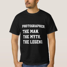 El fotógrafo El Hombre El Mito La Camiseta De Leye