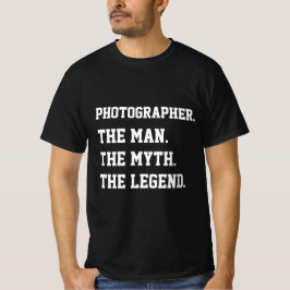 El fotógrafo El Hombre El Mito La Camiseta De Leye