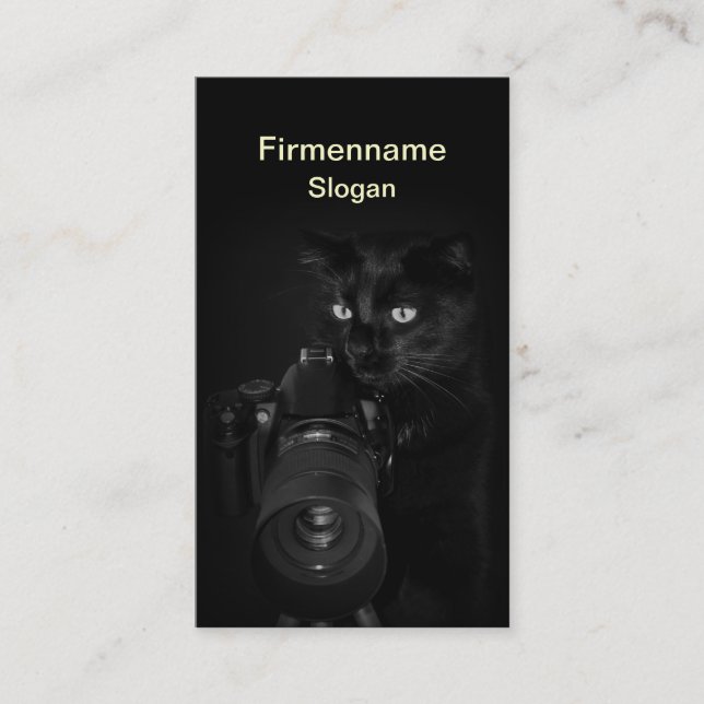 El fotógrafo - presentación de tarjeta de (Anverso)