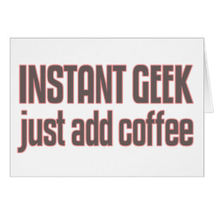 El friki inmediato apenas añade el café