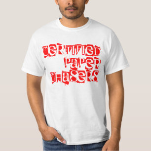 El funcionario certificó la camiseta de papel de