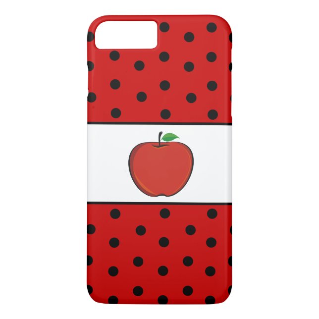 El funda Apple iPhone 7 Plus de Polka Dots Teacher (Reverso)