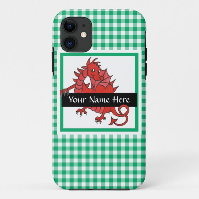 El Funda del iPhone Dragon Red Cute 5/5s personali (Reverso)