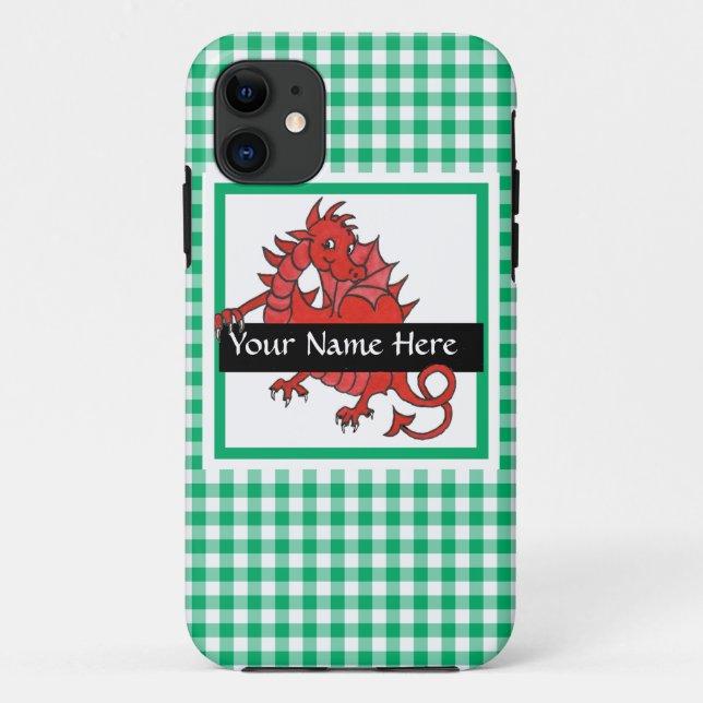 El Funda del iPhone Dragon Red Cute 5/5s personali (Reverso)