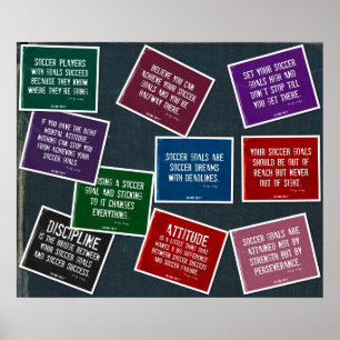 El fútbol cita a 10 Posters de colegio en colores