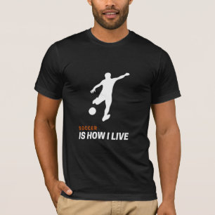 El fútbol es como vivo la camiseta para los amante