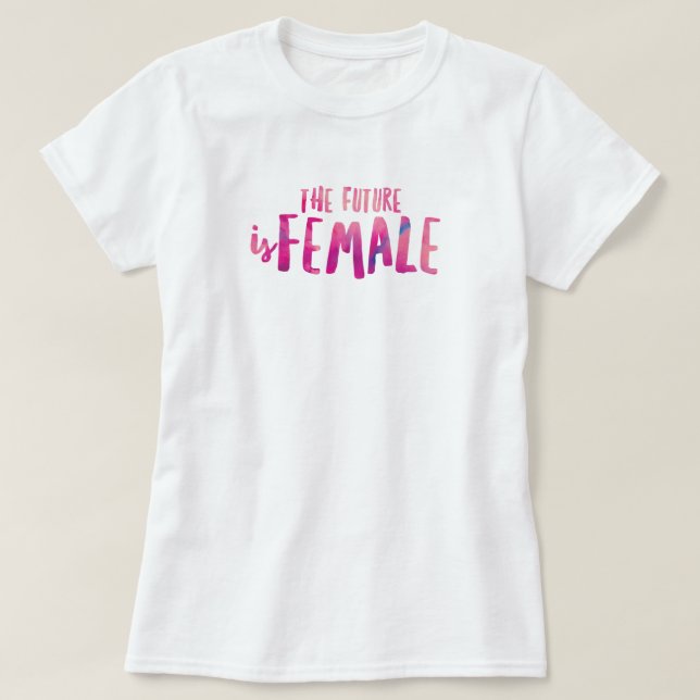 El futuro es la camiseta básica de las mujeres (Diseño del anverso)