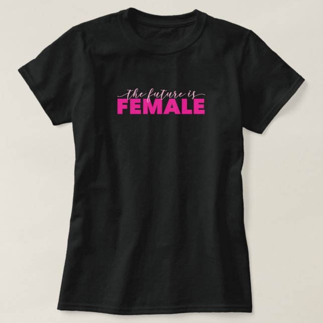 El futuro es la camiseta básica de las mujeres (Diseño del anverso)