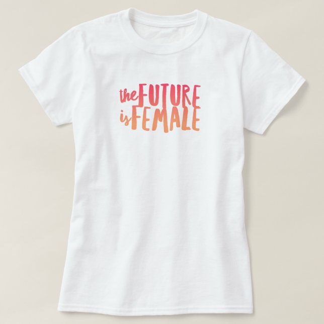 El futuro es la camiseta femenina (Diseño del anverso)