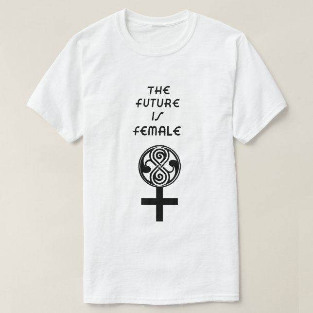El futuro es la camiseta femenina (Diseño del anverso)