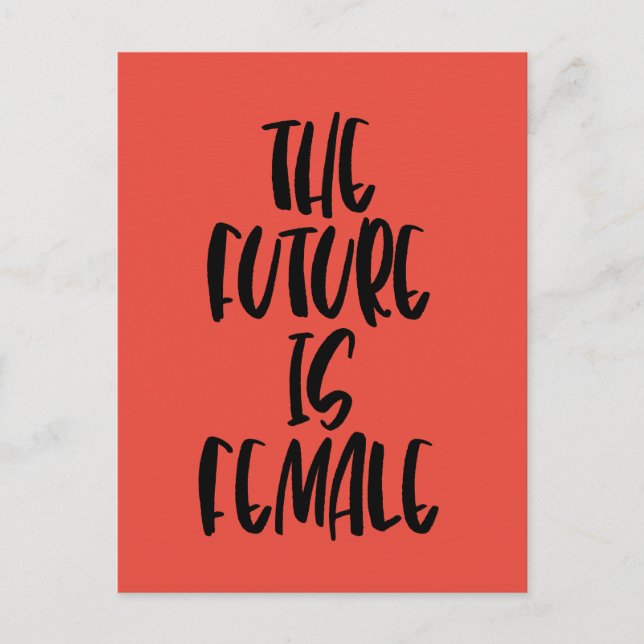 El futuro es la postal femenina (Anverso)