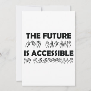El futuro es lenguaje de Rótulo ASL accesible